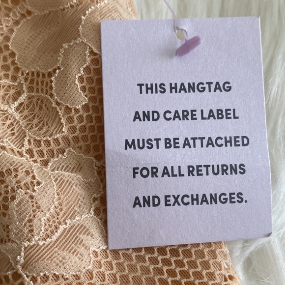 Savage X Fenty Honey Nude Floral Lace Racerback Bralette 3X - Picture 7 of 7